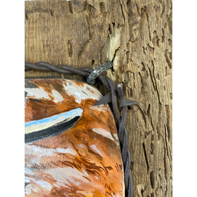 Poker Face ~ Willie Britt, Original Acrylic Painting. A Colorado Longhorn Comes to Life Against the Expansive Blue Skies of Southern Colorado. For Sale - Image 12 of 14