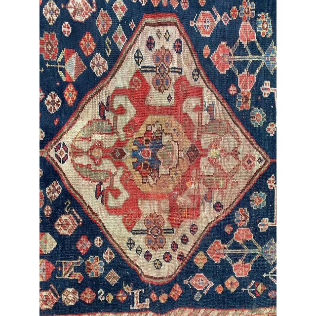 Antique Rustic Wool Rug For Sale - Image 5 of 18
