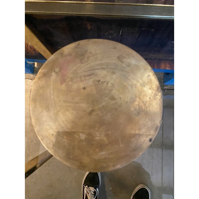 1970s 1970s Brass Decorative Tray For Sale - Image 5 of 6