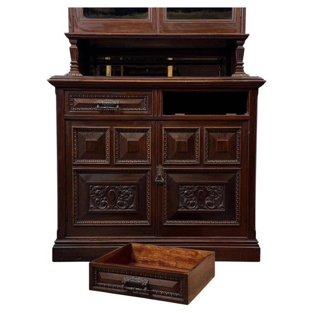Antique 19th Century Victorian Mahogany Bookcase For Sale - Image 3 of 13