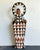 Vintage Tribal Geometric Painted Wood Shield For Sale - Image 13 of 13