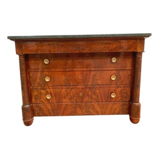 Empire Chest of Drawers with Detached Columns, 1800s For Sale
