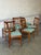 Teak Slat Back Dining Chairs Set of 6 Newly Reupholstered Swedish Mid-Century Modern 1960s For Sale - Image 9 of 13