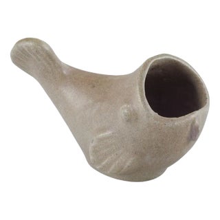 Ceramic Vase in the Shape of Fish from Arne Bang For Sale