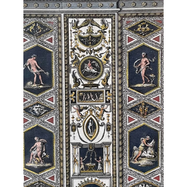 Wood Italian Neoclassical Architectural Engravings of the Vatican Loggias For Sale - Image 7 of 8