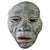 A Mid Century Modern wall sculpture by York offers terra cotta construction and depicts the face of a tribal man, artist...