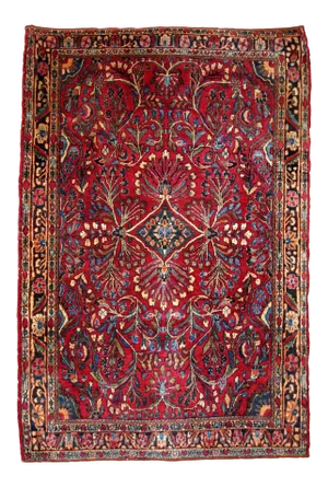 1920 Handmade Antique Persian Sarouk Rug