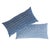 Indian Schumacher X Molly Mahon Bagru & Buti 20" Lumbar Pillow in Blue For Sale - Image 3 of 5