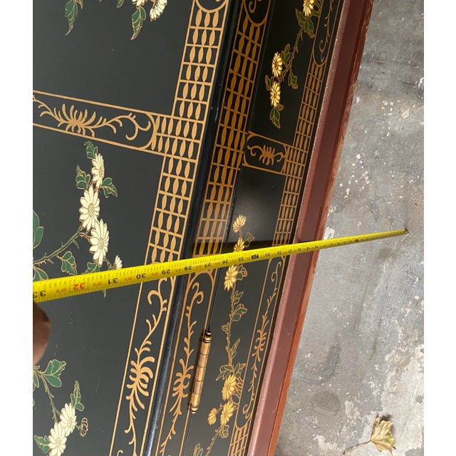 Wood Asian Long Rectangular Sword Chest Trunk For Sale - Image 7 of 12