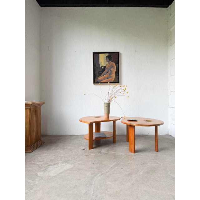 Elm Drop Coffee Tables, 1970s, Set of 2 For Sale - Image 4 of 18