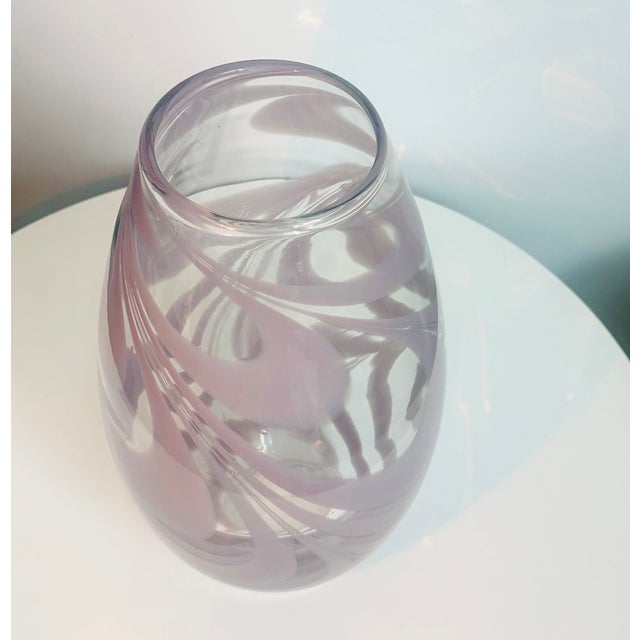 1960s Venini Murano Pennellate Art Glass Vase 1960s Italy Mid Century Modern For Sale - Image 5 of 6