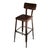Industrial Brown Bar Stool with Black Seat by Yasu Sasamoto for Dulton For Sale - Image 5 of 7