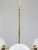 Mid-Century Brass Opaline Glass Chandelier For Sale - Image 11 of 18