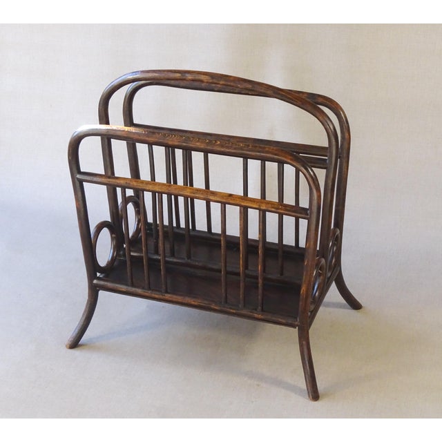 Vienna Secession No. 33 Magazine Rack by Michael Thonet, 1904 For Sale - Image 12 of 14