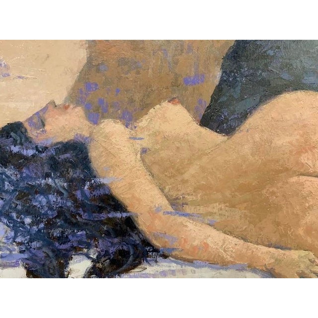 Giampaolo Talani "History Ambiguous" Oil on Board, Figurative Nude, Tuscan Coastal Art, Contemporary Art by Italian Master, 2000 For Sale - Image 4 of 11
