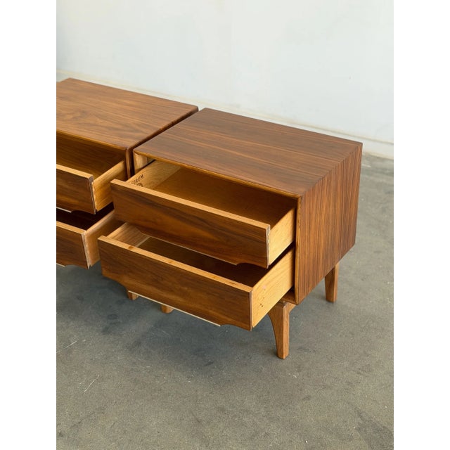 Mid 20th Century Nightstands by Kent Coffey - Pair For Sale - Image 13 of 15
