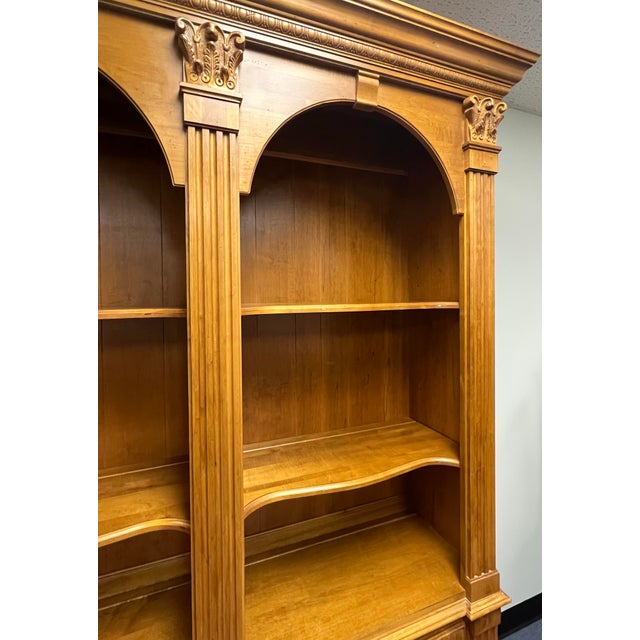 Ethan Allen Legacy Double Arch Bookcase For Sale - Image 9 of 11