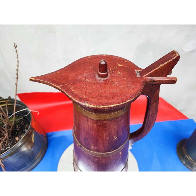 Pre-War Wooden Jug, 1890s For Sale - Image 6 of 8