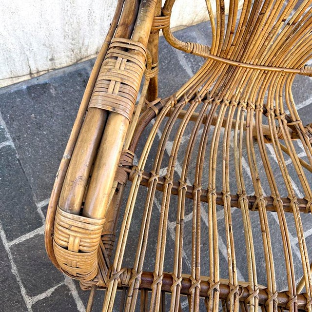 Bamboo Coffee Table and Chairs, 1960s, Set of 3 For Sale - Image 6 of 15