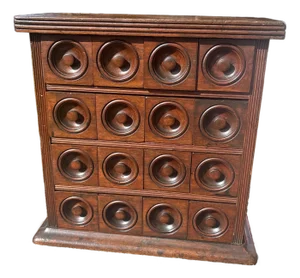 Late 19th to Early 20th Century Spice or Tool Chest