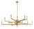 Arteriors Home Griff Gold Iron Large Chandelier For Sale