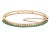 1950s 14k Turquoise Bangle Bracelet Yellow Gold Bead Vintage Opens Hinged For Sale - Image 9 of 11