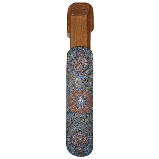 Traditional Vintage Handmade Persian Khatam Sliding Pen Case For Sale - Image 3 of 8