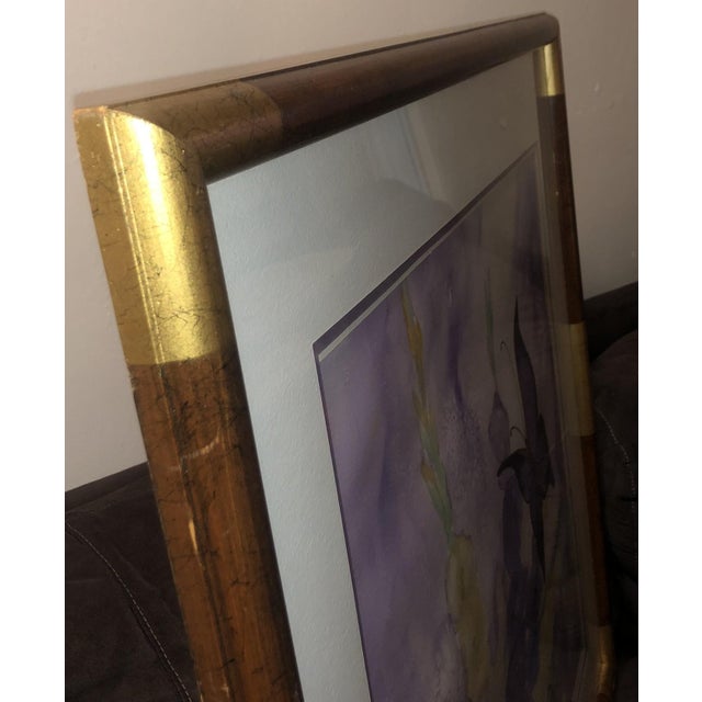 1980s Large Framed Original Watercolor Painting "Papillion" by Eleanor Eastwood For Sale - Image 4 of 11