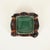 1960s Italian Curved Leather and Crystal Glass Ashtray from Nova Tecno, 1950s For Sale - Image 5 of 14