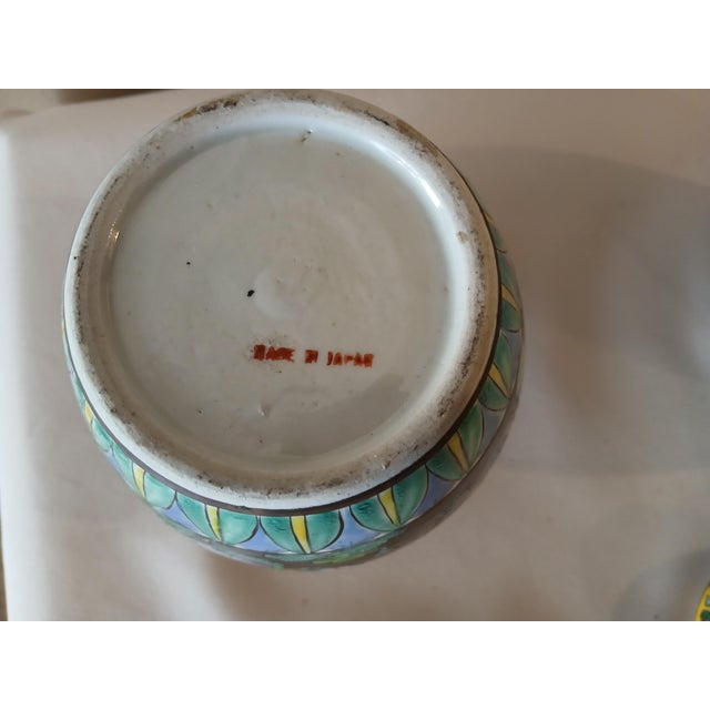 Metal Asian Twin Cloisonne Ginger Pots For Sale - Image 7 of 7