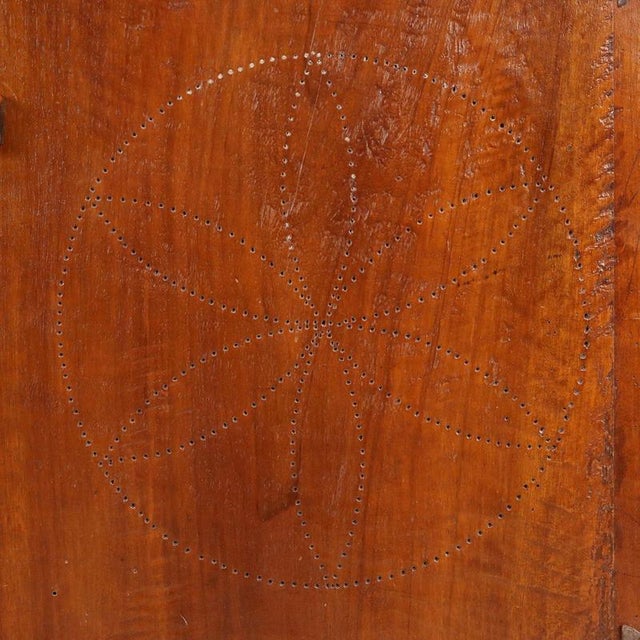 Wood 19th Century Walnut Credenza with Floral Engraving, Italy For Sale - Image 7 of 11