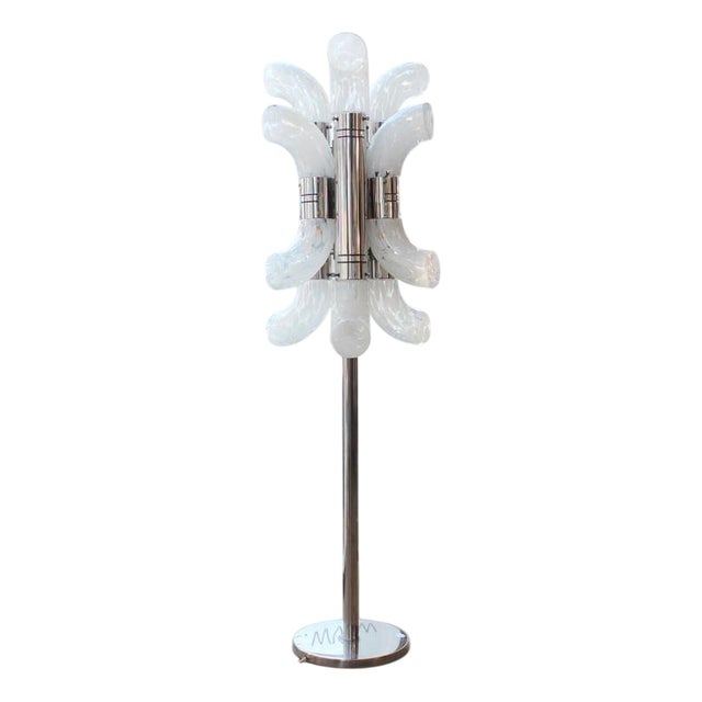 12-Light Floor Lamp from Mazzega, 1960s For Sale