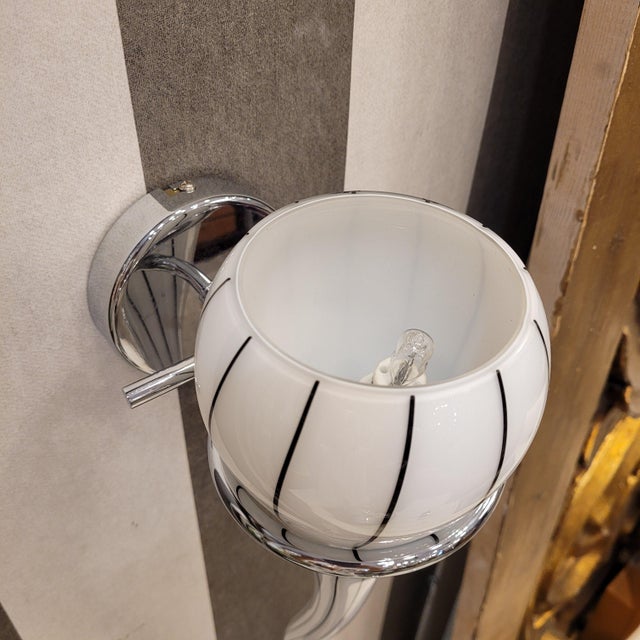 Blown Glass Wall Lamp from Paulmann, Germany For Sale - Image 11 of 18