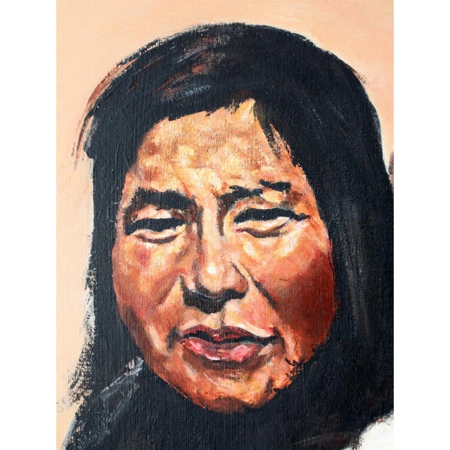 Vintage Portrait Oil Painting For Sale - Image 6 of 9