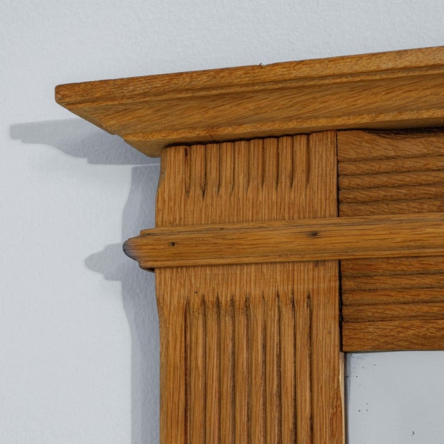 1880s French Oak Neoclassical Mirror For Sale - Image 10 of 18