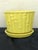 Vintage Mid-Century McCoy Yellow Bamboo Cache Pot Planter For Sale In Naples, FL - Image 6 of 6