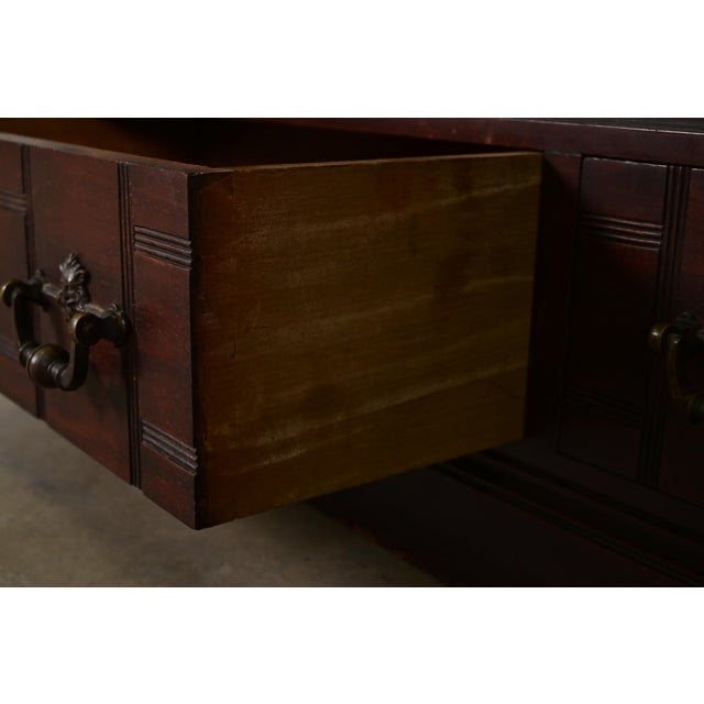 Brown Herter Brothers Style Antique Eastlake Victorian Carved Mahogany Bookcase, Circa 1880s For Sale - Image 8 of 14