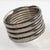 Space Age Machine Age Massive Silvered Metal Bracelet Bangle For Sale In Atlanta - Image 6 of 7