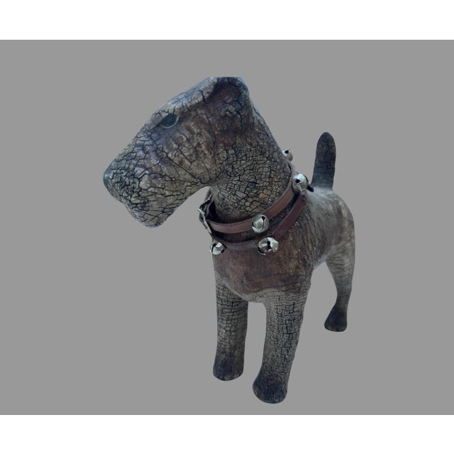 American Antique C1910 Kleistone Rubber Scottie Terrier Dog Doorstop 14” Rare Original For Sale - Image 3 of 7