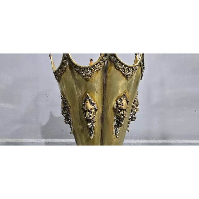 Brass Umbrella Stand, 1920 For Sale - Image 4 of 7