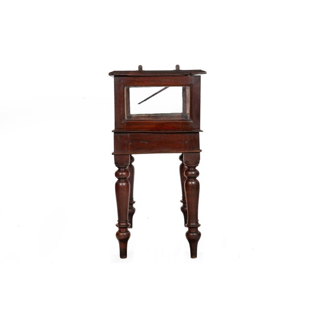Wood Rare Pair of Anglo-Indian Teak Vitrine Display Tables Cabinets, 19th Century For Sale - Image 7 of 18