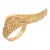 1990s Garrard Yellow Sapphire Diamond 18k Yellow Gold Wings Ring, Size 6 For Sale