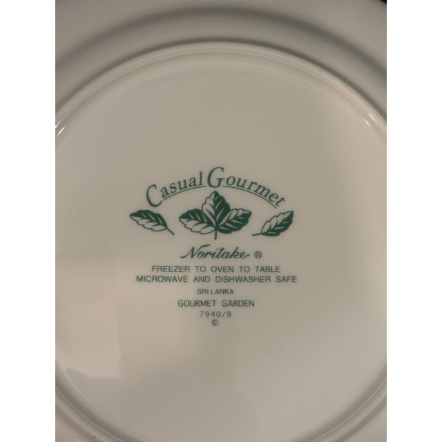 Green Noritake Casual Gourmet Stoneware Dishes From the Gourmet Garden Collection - Set of Nine For Sale - Image 8 of 8