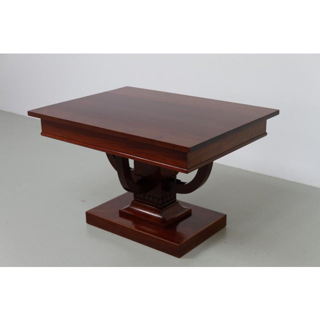 Danish Art Deco Mahogany Center Table, 1920s For Sale - Image 3 of 18