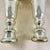 Silver English Mercury Glass Large Candlesticks, a Pair, Circa 1850 For Sale - Image 8 of 15