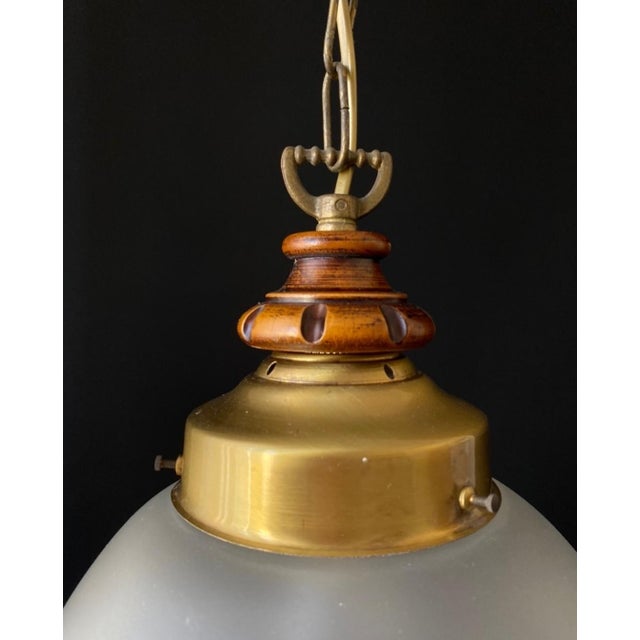 Vintage Italian Glass Pendant, 1960s For Sale - Image 6 of 10