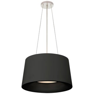 Barbara Barry for Visual Comfort Signature Halo Small Hanging Shade in Matte Black For Sale