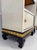 Italian Art Deco Parchment, Gold Leaf and Black Lacquer Nightstands, 1940s, Set of 2 For Sale - Image 6 of 14
