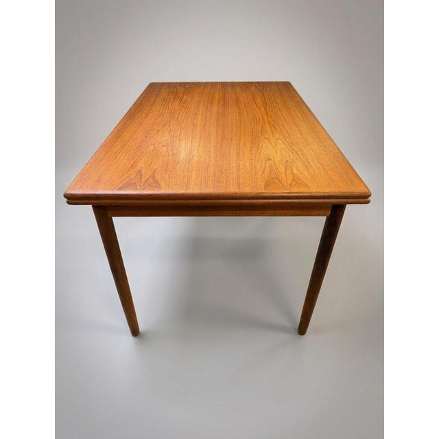 Wood Mid-Century Danish Teak Extending Dining Table, 1960s For Sale - Image 7 of 8
