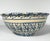Antique Spongeware Mixing Bowl: Blue Banded Stoneware, 19th Century Americana For Sale - Image 4 of 10